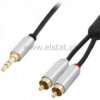 Jack 3,5- 2xRCA kabel 1,5m metal BLOW
