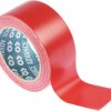 Taśma drogowa szerokość 50mm Czerwony Taśma do wyznaczania ciągów komunikacyjnych Advance Tapes -60°C PVC grubość 0.14mm
