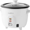 Ryżowar Nedis KARC06WT, 300 W, 0.6 l, biały, powłoka nieprzywierająca, lampka kontrolna