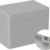 ABS enclosure, (L x W x H) 120 x 80 x 90 mm, light gray (RAL 7035), IP66, 5U330000