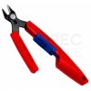 Szczypce precyzyjne tnące 150mm Slim Knips czernione z asymetryczną rękojeścią KNIPEX 78 61 150