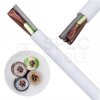 Kabel mieszkaniowy OMY / H03VV-F 4x0,75mm2 biały 300/300V giętki linka NKT