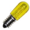 E14 - żółta mat 12V /14V LED 0.25W Fi.16x45 DC/AC Żarówka kolorowa - żółty LED E14 12V-14V 0,25W