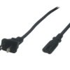 Przewód Zasilający Usa Iec C7 10A - Posac-C7-10A/Us18 Czarny 1,8M