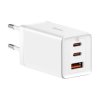 Baseus GaN5 Pro CCGP120202 65W szybka ładowarka sieciowa z 2 gniazdami USB-C PD oraz USB
