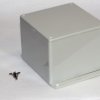 ABS enclosure, (L x W x H) 120 x 120 x 94 mm, light gray (RAL 7035), IP54, 1591VF2GY