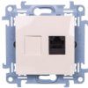 Simon 10 Gniazdo Komputerowe Pojedyncze Rj45 Kat.6 Kremowy C61.01/41