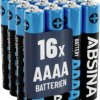 Bateria AAAA (LR61) Absina, 1.5 V, 500, alkaliczno-manganowe, 16 szt.
