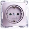 Impresja Gniazdo Pojedyncze Z/U Schuko Z Przesłonami Tytan Gp-1Ysp/M/23