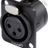 Złącze montażowe XLR, 3-Pin Hicon HI-X3DF-M