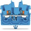 2 wire mini through terminal, push-in connection, 0.14-1.5 mm², 2 pole, 13.5 A, 6 kV, blue, 2250-314