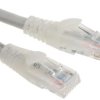 Kabel kategorii 6, Szary, Wtyk RJ45/męski RJ45dł.: 1m, mat. koszulki: PVC