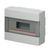 Rozdzielnica modułowa 1x12 natynkowa drzwi transp. seria 600 IP40 280x220x100 szara EC60012 /opak. 8/