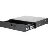 Adam Hall 87402CL 19" rack drawer 2 U steel black 19" Racks