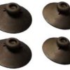KM-SSAWKA/4 Przyssawka gumowa 40x19mm - czarna (4sztuki)