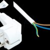 P0185-W030 power cord type E+F CEE 7/7 to open ends, white, 1,00 mm², 3 m