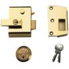 Yale Locks P2 Double Security Nightlatch 40mm Backset Brasslux Finish Visi
