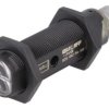 Czujnik fotoelektryczny, odbiciowy z reflektorem, z konfiguracją wyjścia PNP, max. 0,1A, M12 męski, IP67, BOS 18KF-PA-1RE-S4-C