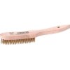 kwb 922740 Wire brush 275mm brass Wood handle for Wood and grill cleaning
