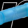 680WS Butt connector with heat-shrink insulation, 1.5 - 2.5 mm², blue