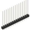 Pin header, 15 pole, pitch 2.54 mm, straight, black, 10048890