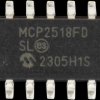 MCP2518FDT-E/SL CAN controller, low power, up to 125 °C, SOIC-14