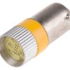 Lampka kontrolna Żółty 28V dc BA9s LED średnica 10mm długość 28mm