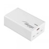 Ładowarka sieciowa Akyga AK-CH-25 140W 3x USB-C + USB-A PD GaN 5-28V / 1.5-5A biała