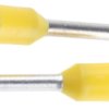 Końcówka tulejkowa izolowana 1mm² długość 8mm Żółty średnica 1.4mm Izolowane JST