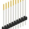 Pin header, 10 pole, pitch 2.54 mm, straight, black, 10046934