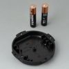 Battery compartment, 2 x AAA, ABS, black, for micro cells, B5111109
