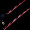 075112 DC cable with plug 2,5 / 5,5 mm black/red 0,3m