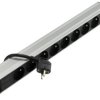 Listwa zasilająca RACK 19 1U 8 gniazd NEKU 1,8m