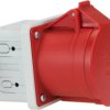 CEE surface-mounted socket, 5 pole, 16 A/400 V, red, IP44/IP54, 81315-6