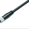 Sensor actuator cable, M8-cable socket, straight to open end, 3 pole, 5 m, PUR, black, 4 A, 79 3506 55 03