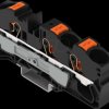 2216-1305 3-wire feed-through terminal, with pusher 16 mm², black