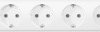 Outlet strip, 6-way, 3 m, 16 A, white, 232902015