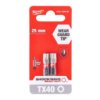 Bity Udarowe Do Wkrętarki Torx Tx40 25Mm 1/4 Shockwave 2Szt Milwaukee
