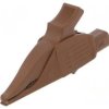 Zacisk krokodylkowy 32A 1kVDC brązowy Zakr.chwyt: max.30mm 66.9575-27
