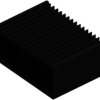 Extruded heatsink, (L x W x H) 150 x 200 x 84 mm, 0.35 to 0.2 K/W, black anodized, 10019957