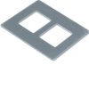 tehalit.GB-EG Płytka montażowa GTVD2/300 2xRJ45 19,3x14,8 aluminium GTVDM012 HAGER