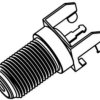 F panel socket 75 Ω, solder connection, straight, 531-40144