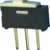 Slide switch, On-On, 1 pole, straight, 500 mA/12 VDC, CL-SA-12C-02
