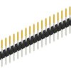 Pin header, 20 pole, pitch 2.54 mm, straight, black, 10046391