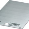 PVC device marker, (L x W) 21.8 x 21.8 mm, silver, carrier card with 24 pcs, 0828886