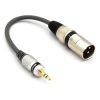 Adapter XLR Męski Mini Jack 3.5 Stereo Vitalco Przejściówka XLR Aux 3,5