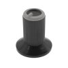 Gałka z kołnierzem do potencjometru na oś 6mm - 18x19mm - czarna, szary znacznik - N-0