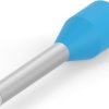 Insulated wire end ferrule, 0.25 mm², 10 mm/6 mm long, DIN 46228-4, light blue, 966066-1