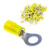 TRYTYT Końcówka Oczkowa Kablowa Izolowana 4 - 6 mm2 Żółta M8 Oczko 100szt