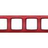 KARO Ramka 4 poczwórna perłowa czerwień R-4S/55 OSPEL